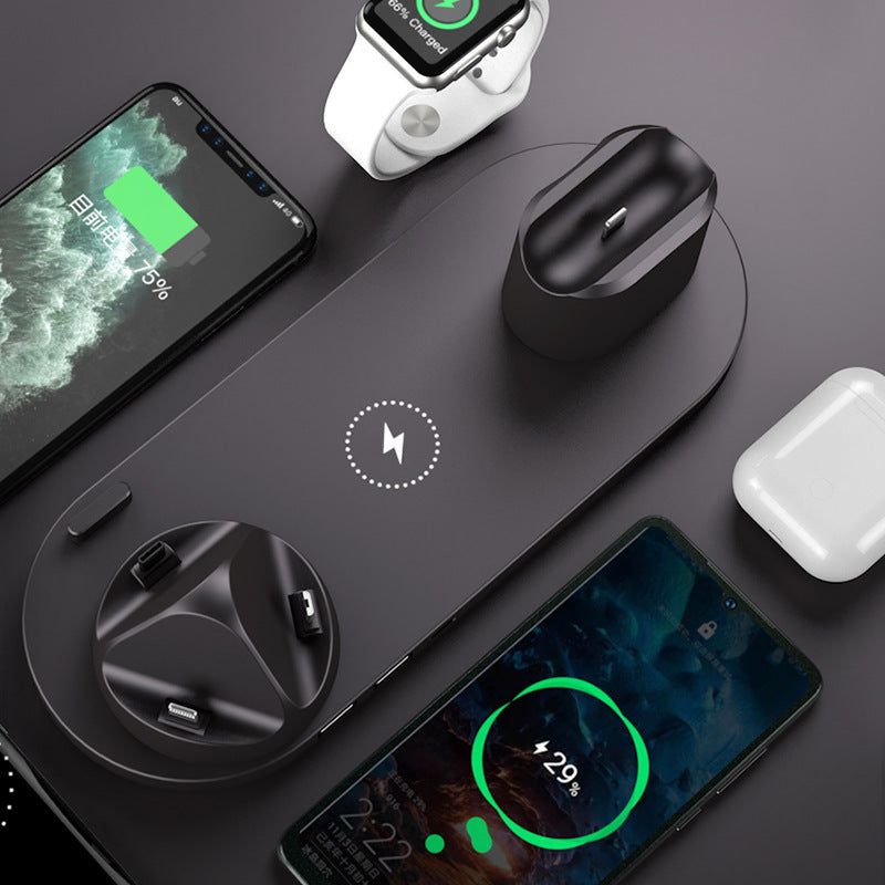 Wireless Charger For IPhone Fast Charger  6 In 1 Charging Dock Station