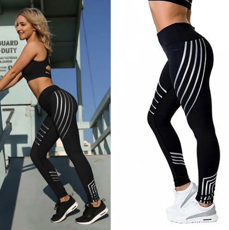 Workout Leggings Pants Fitness Night Glowing Leggings