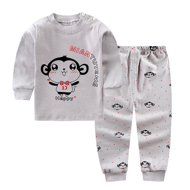 Pajama set Long Trousers, Girls' Home Clothes, Long Sleeves