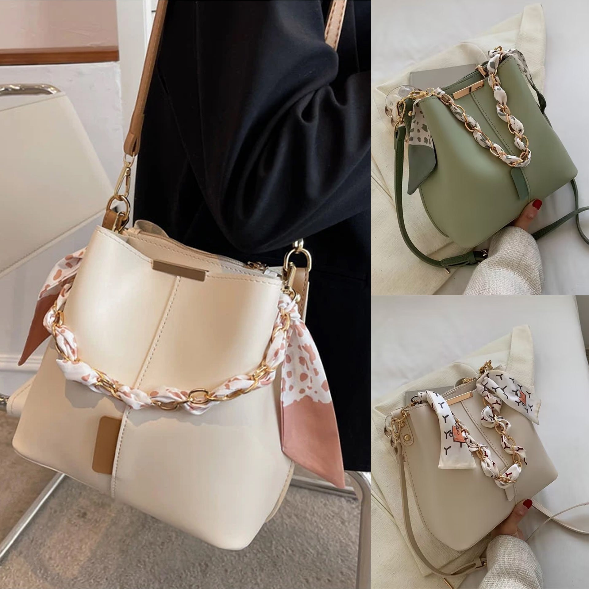 Crossbody Fashion Casual Underarm One Shoulder Versatile Bucket Bag