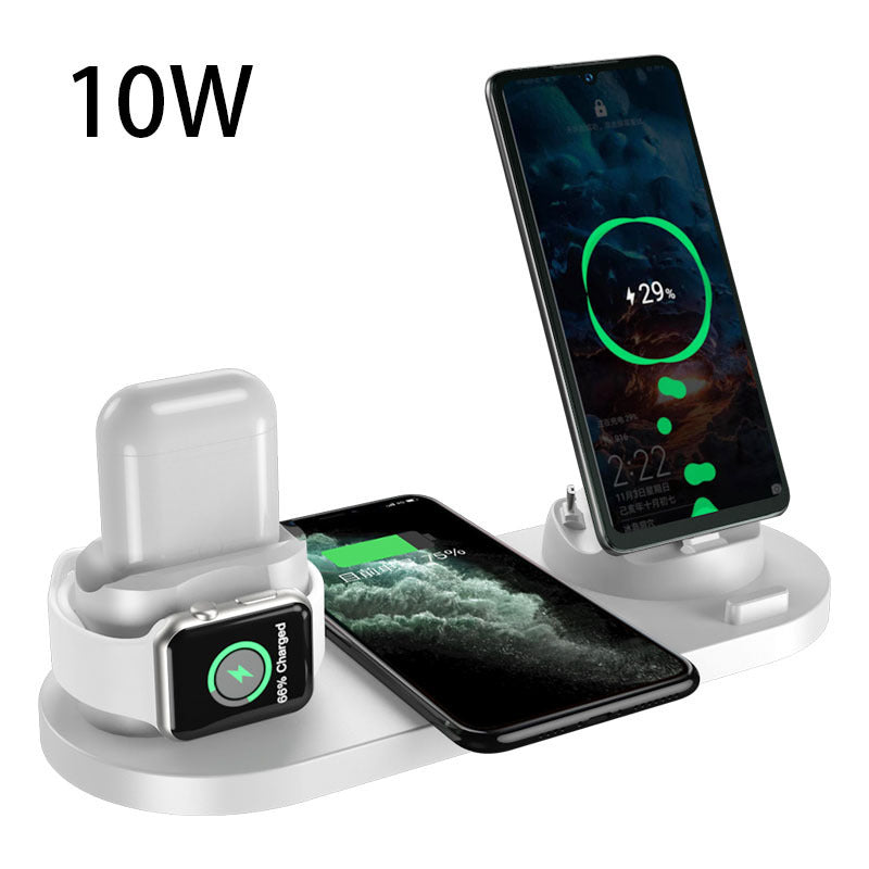 Wireless Charger For IPhone Fast Charger  6 In 1 Charging Dock Station