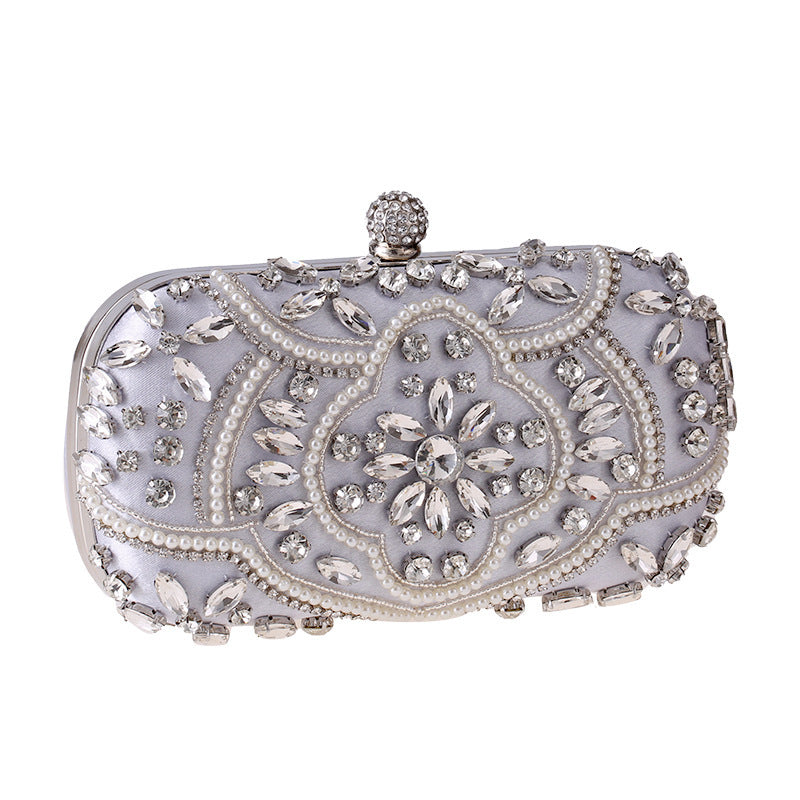 Diamond-studded ladies banquet evening bag