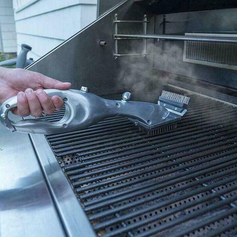 Stainless Steel Barbecue Rack steam Cleaning Brush