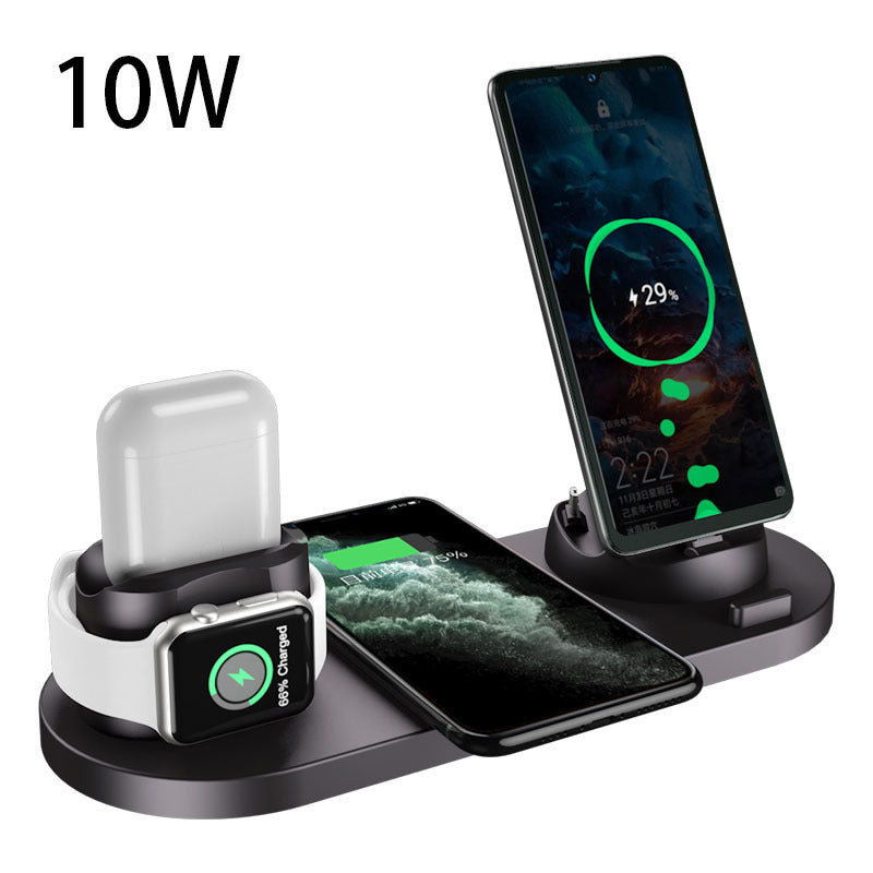 Wireless Charger For IPhone Fast Charger  6 In 1 Charging Dock Station