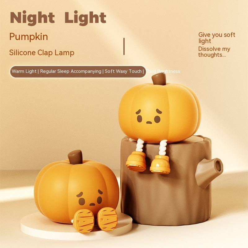 Halloween Pumpkin Night Light Cute Rechargeable