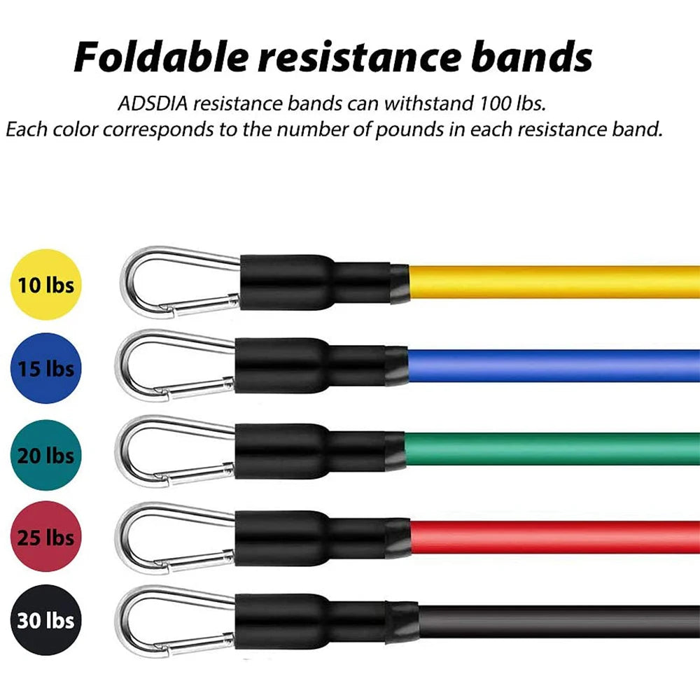 11pc Resistance Bands Set