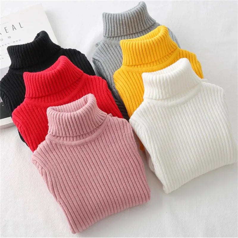 Children Turtleneck Knitted Sweaters