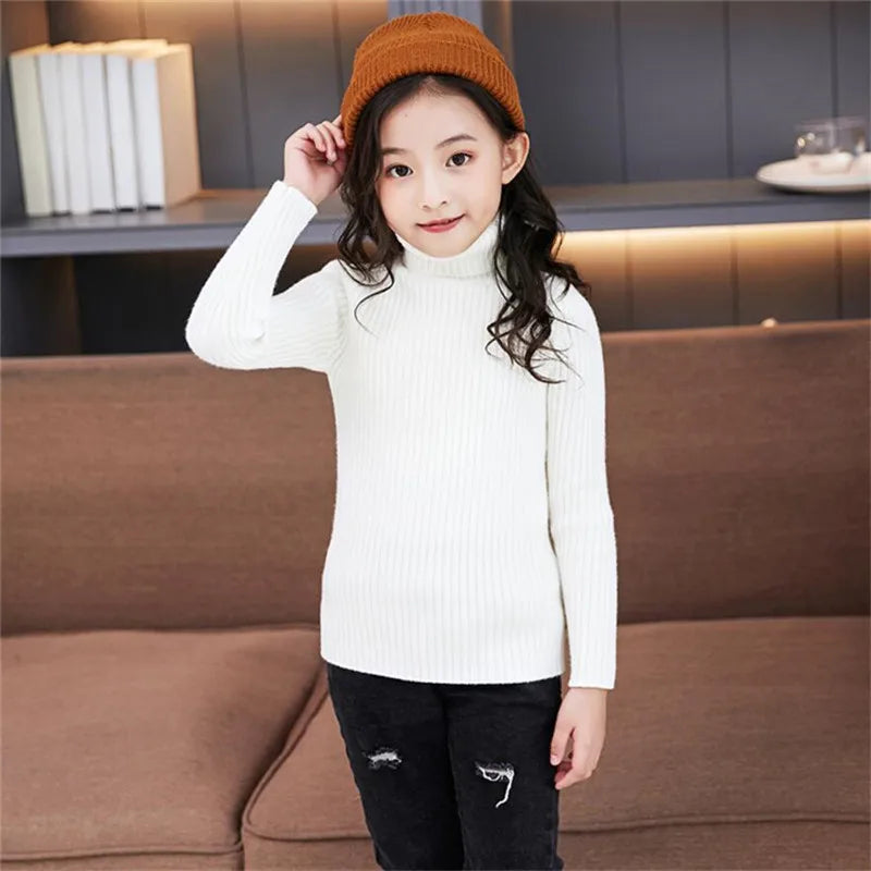 Children Turtleneck Knitted Sweaters