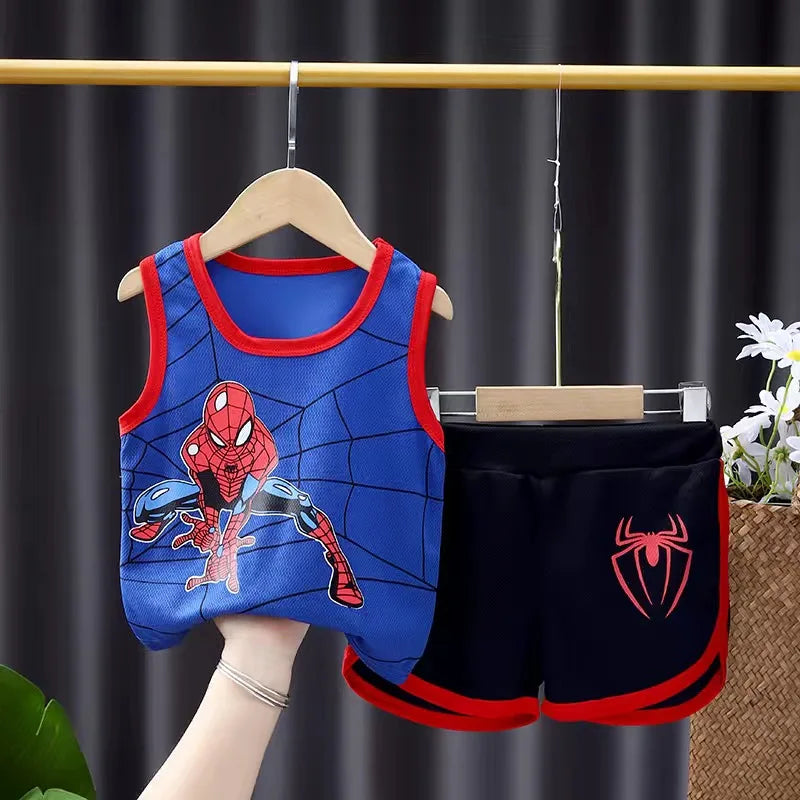 2 Pcs Aoger Spiderman Cartoon Suit