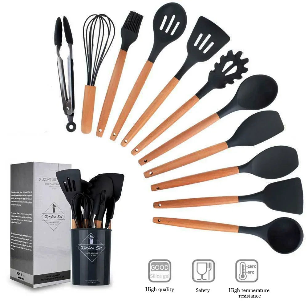 Silicone Non-Stick Kitchen Utensils