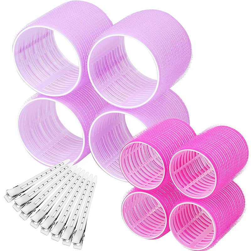 Hair Roller Curler No Heat Hair Bangs Volume Self-adhesive