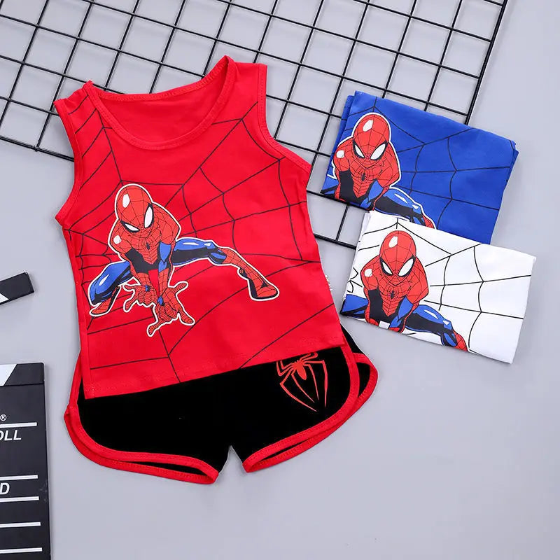 2 Pcs Aoger Spiderman Cartoon Suit