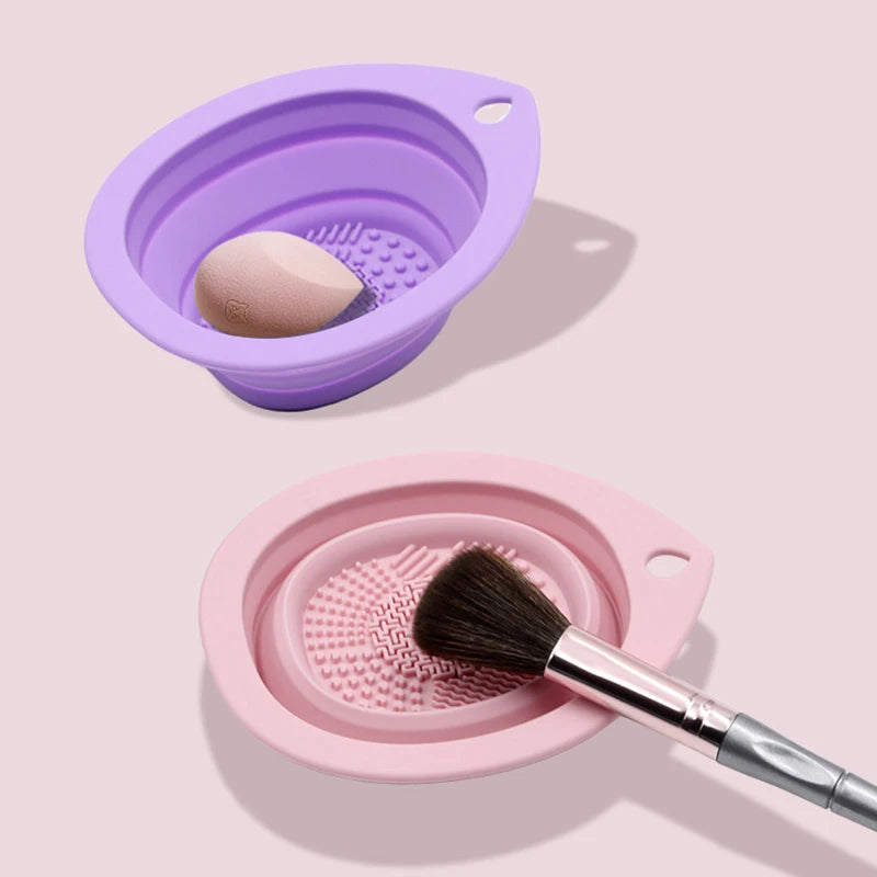 Silicone Makeup Brush Cleaner Bowl