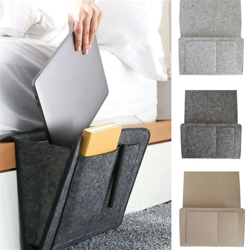 Felt Bedside Storage Organizer Bed Holder Pockets