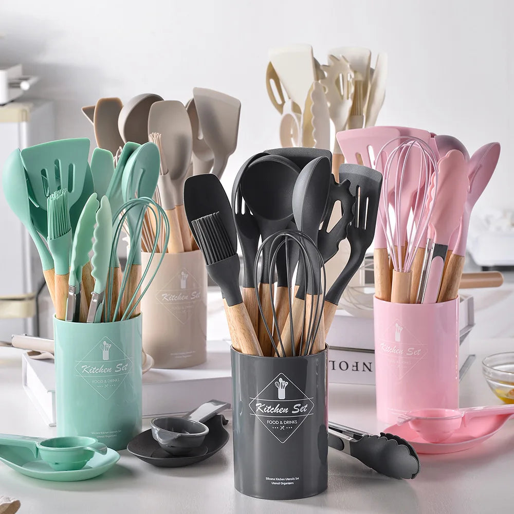 Silicone Non-Stick Kitchen Utensils