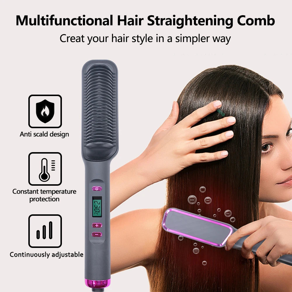 Multifunctional Straight Hair Straightener Comb