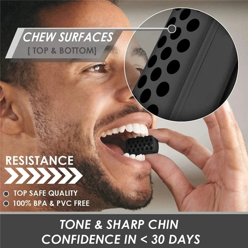 Silicone Exerciser Jawline Chew Ball