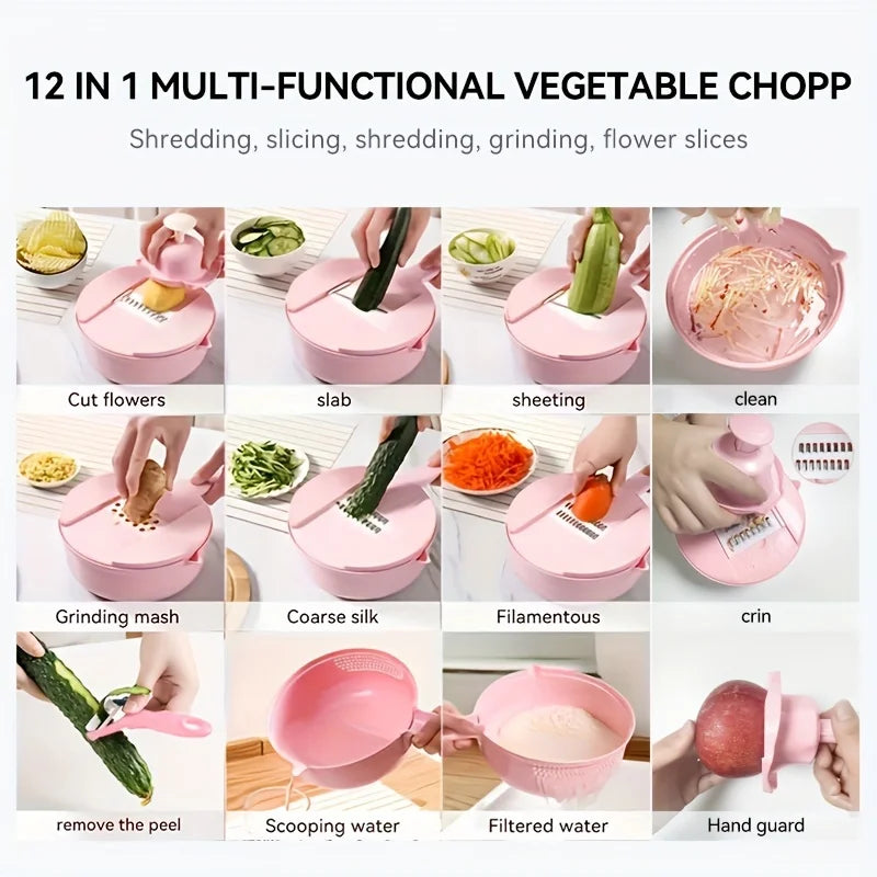 Multi-Functional Vegetable Chopper Slicer