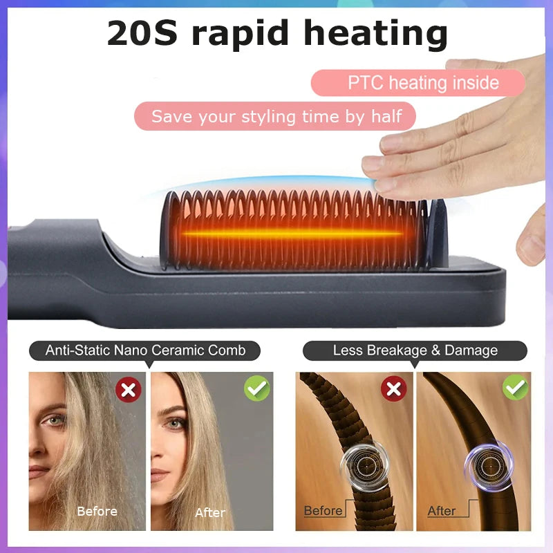 Multifunctional Straight Hair Straightener Comb