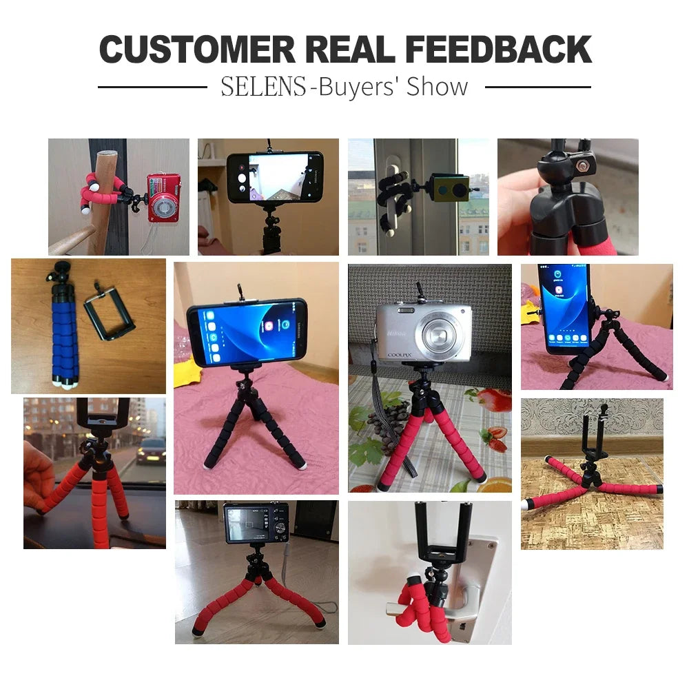 Mini Flexible Tripod Phone Holder