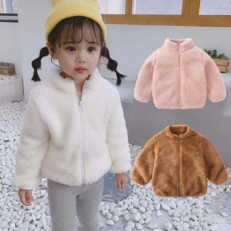 Autumn Coat Winter Thermal Fleece Jacket for Kids