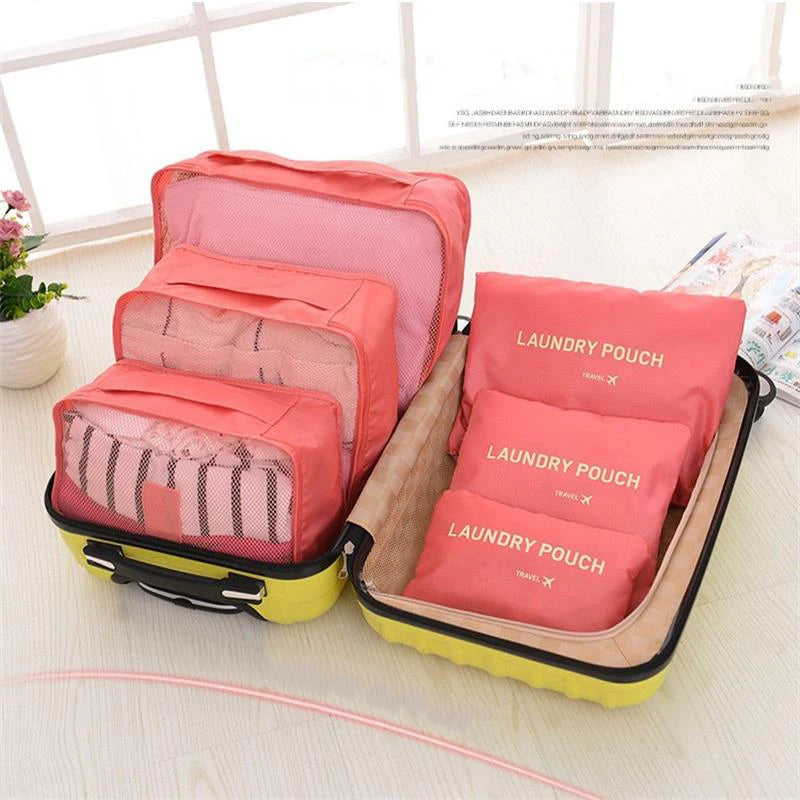 6 Pcs/Set Travel Storage Bag