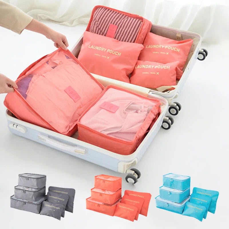 6 Pcs/Set Travel Storage Bag