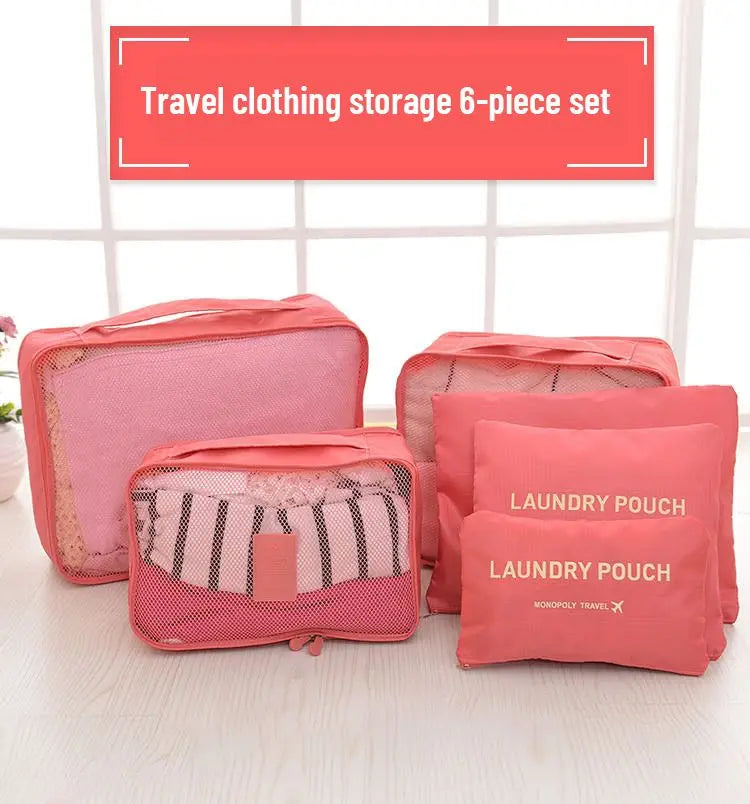 6 Pcs/Set Travel Storage Bag