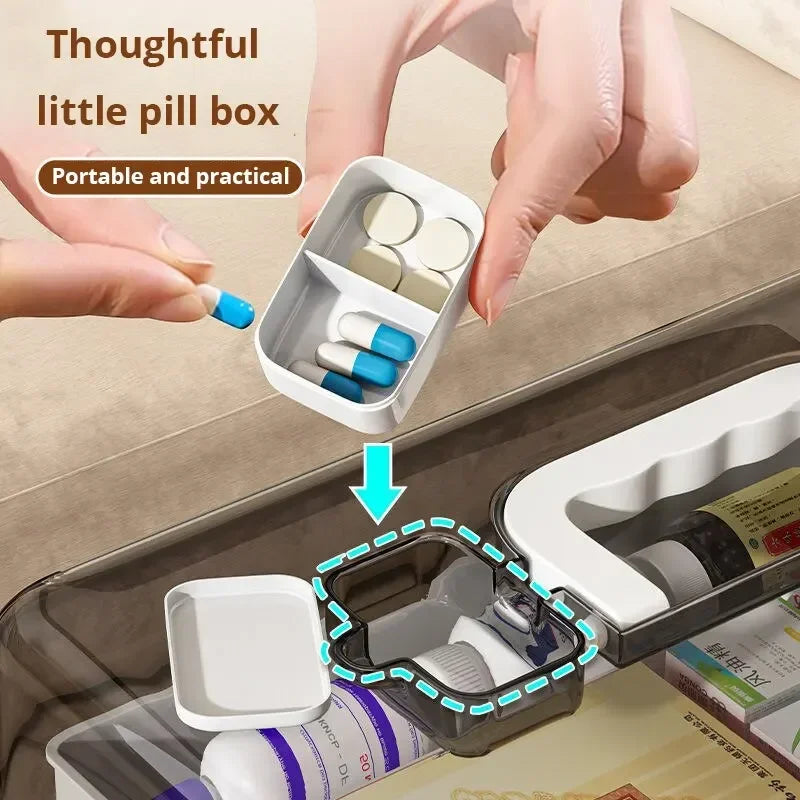 1 piece pill box for household storage