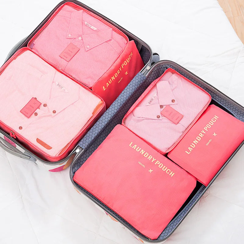 6 Pcs/Set Travel Storage Bag