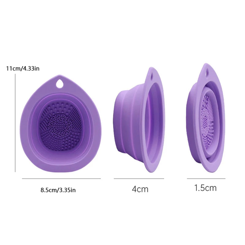 Silicone Makeup Brush Cleaner Bowl