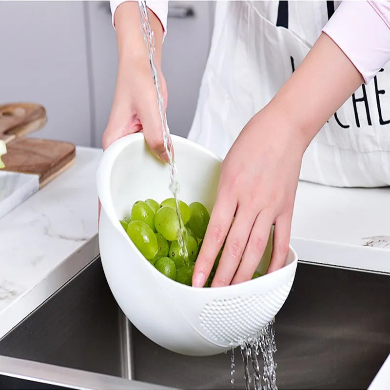 Multi-Functional Rice Washer Basket