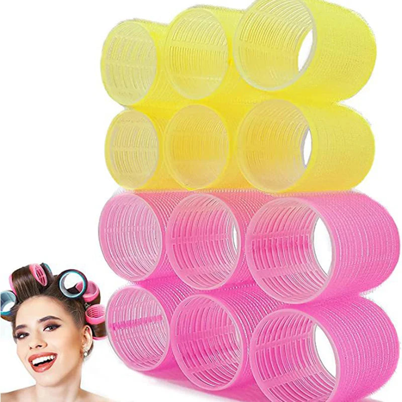 Hair Roller Curler No Heat Hair Bangs Volume Self-adhesive