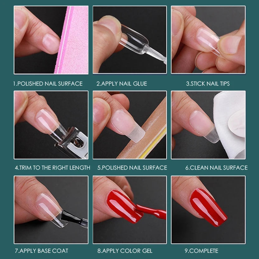 120pcs XXS Super Short Soft Gel Nail Tips