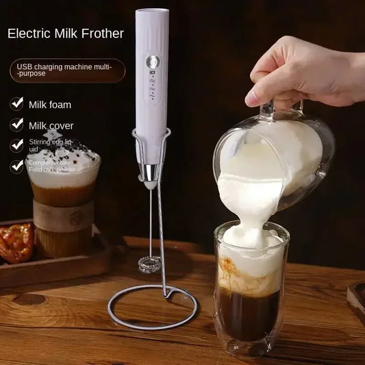 Baking Mixer Milk Frother 2-in-1 USB Rechargeable
