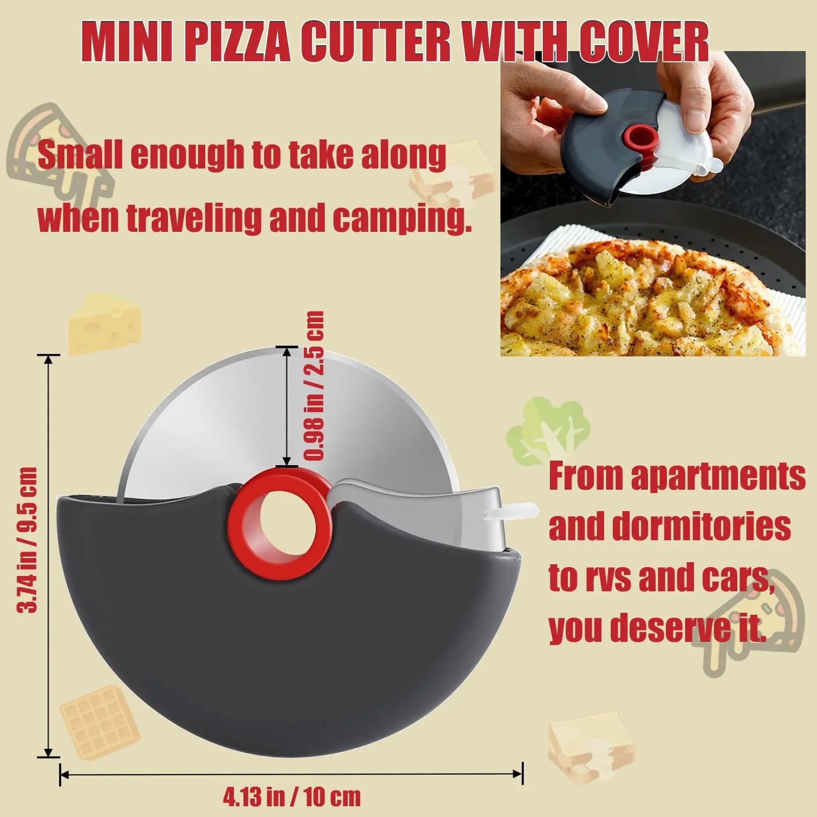 Multi-purpose Pizza Cake Dough Slicing Tool