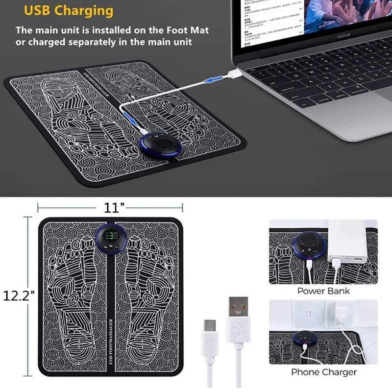 Electric Foot Muscle Stimulation Massage Mat