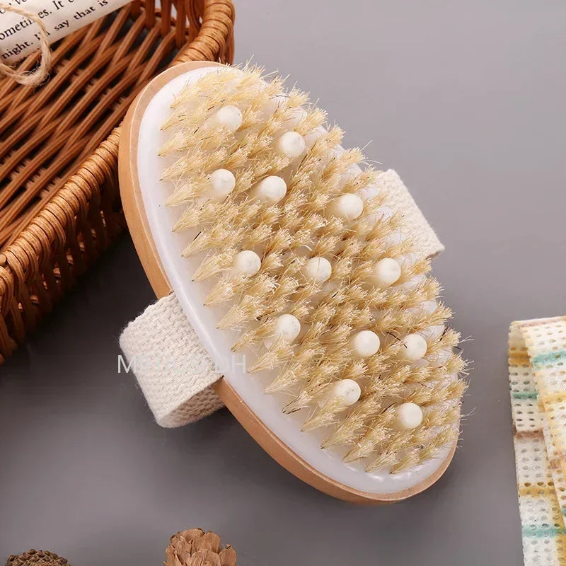 2 In 1 Dry Skin Body Massage Brush