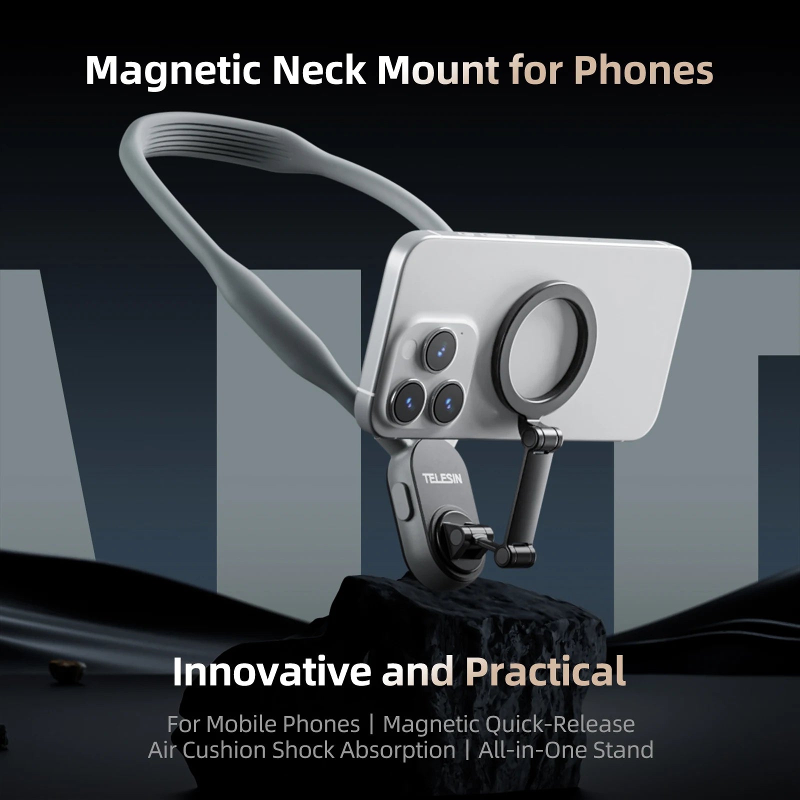 Magnetic Neck Silicone Mount Hold for IPhone