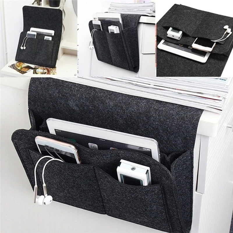 Felt Bedside Storage Organizer Bed Holder Pockets