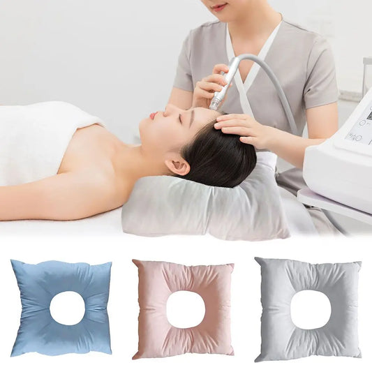 1PC Massage Pillow Face Down With Hole Square Back Neck Washable Resuable Soft Cotton Pad