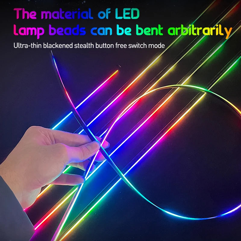 Color Streamer Car Ambient Lights RGB Acrylic Strip