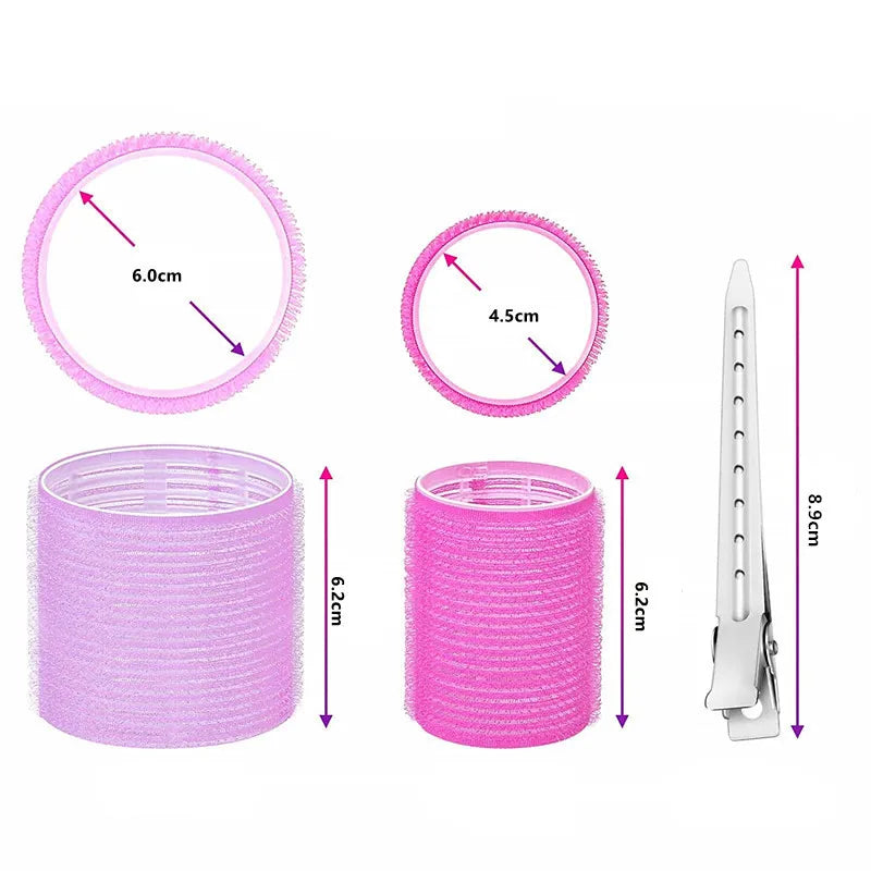 Hair Roller Curler No Heat Hair Bangs Volume Self-adhesive