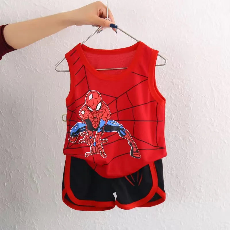 2 Pcs Aoger Spiderman Cartoon Suit