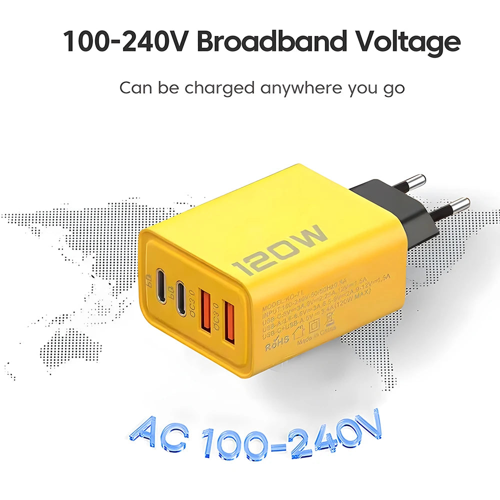 Ports USB Fast Charging Adapter