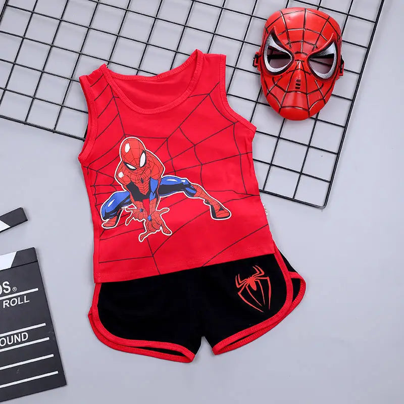 2 Pcs Aoger Spiderman Cartoon Suit