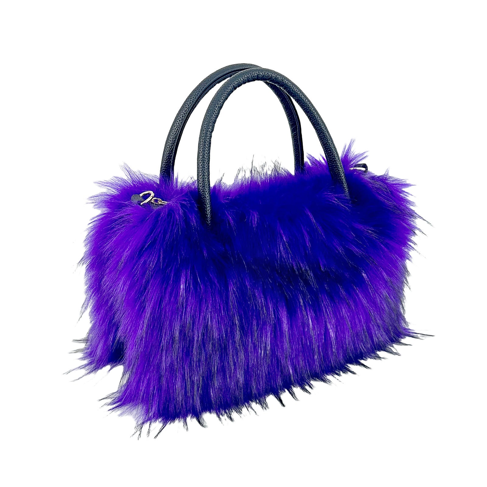 Square Plush Bag Artificial Fur Raccoon Fur Totes