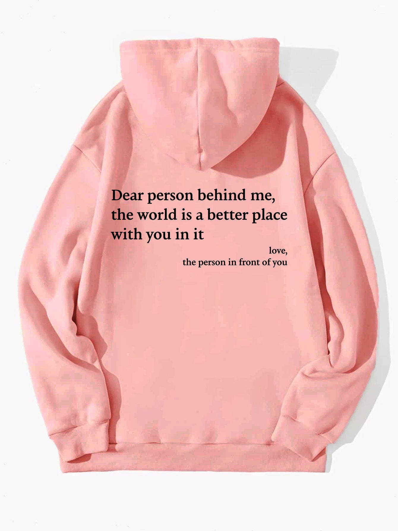 Women's Plush Letter Printed Hoodie Unisex