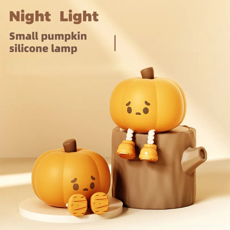 Halloween Pumpkin Night Light Cute Rechargeable